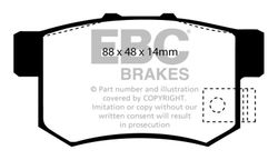 Pastillas de freno ebc DP6781/2