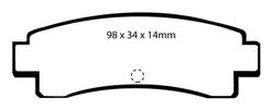 Pastillas de freno ebc DP682
