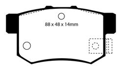 Pastillas de freno ebc DP781