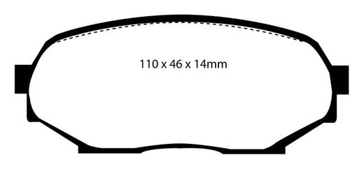 Pastillas de freno ebc DP802