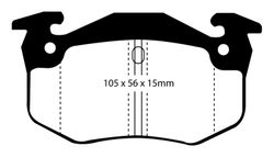 Pastillas de freno ebc DP951