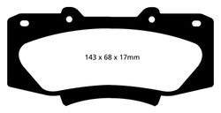 Pastillas de freno ebc DPX2054