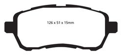 Pastillas de freno ebc DPX2058