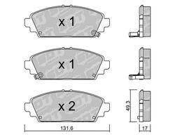 Pastillas de freno SDT FDHP 1050 2100600