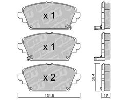 Pastillas de freno SDT FDHP 1050 2100701