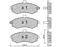 Pastillas de freno SDT FDHP 1050 2103000