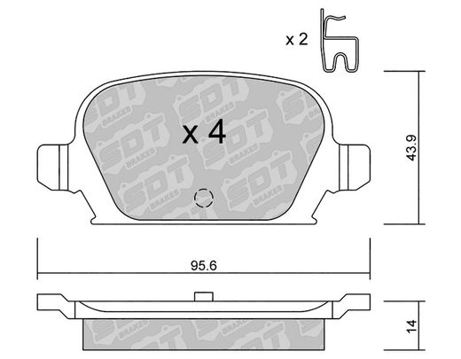 Pastillas de freno SDT FDHP 1050 2106600