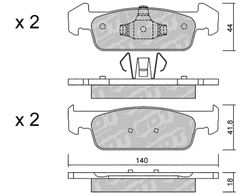 Pastillas de freno SDT FDHP 1050 2110901