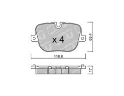 Pastillas de freno SDT FDHP 1050 2116600