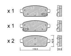 Pastillas de freno SDT FDHP 1050 2116900