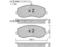 Pastillas de freno SDT FDHP 1050 2117400