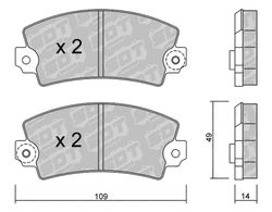 Pastillas de freno SDT FDHP 1050 2118203