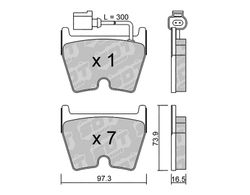 Pastillas de freno SDT FDHP 1050 2118401