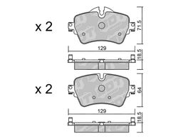 Pastillas de freno SDT FDHP 1050 2118800