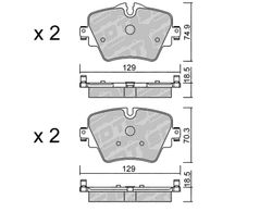 Pastillas de freno SDT FDHP 1050 2118900