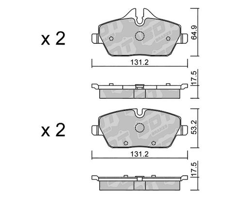 Pastillas de freno SDT FDHP 1050 2121300