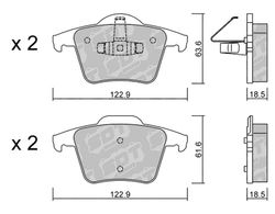 Pastillas de freno SDT FDHP 1050 2122600