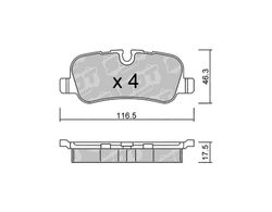 Pastillas de freno SDT FDHP 1050 2123100