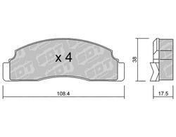 Pastillas de freno SDT FDHP 1050 2124900