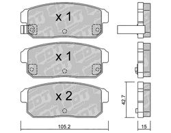 Pastillas de freno SDT FDHP 1050 2125400