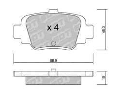 Pastillas de freno SDT FDHP 1050 2125800
