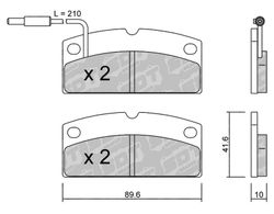 Pastillas de freno SDT FDHP 1050 2127100