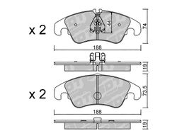 Pastillas de freno SDT FDHP 1050 2128000