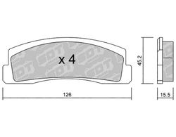 Pastillas de freno SDT FDHP 1050 2129200