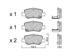 Pastillas de freno SDT FDHP 1050 2129800
