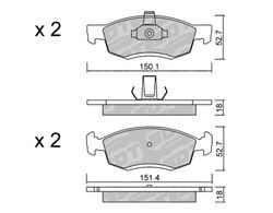 Pastillas de freno SDT FDHP 1050 2130200