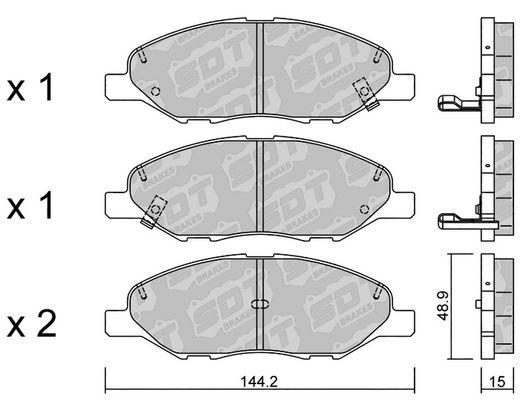 Pastillas de freno SDT FDHP 1050 2130600