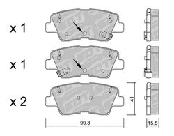 Pastillas de freno SDT FDHP 1050 2131600