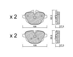 Pastillas de freno SDT FDHP 1050 2132100