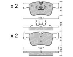 Pastillas de freno SDT FDHP 1050 2133000