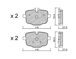 Pastillas de freno SDT FDHP 1050 2133901