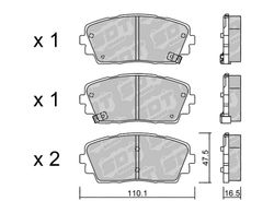 Pastillas de freno SDT FDHP 1050 2138000
