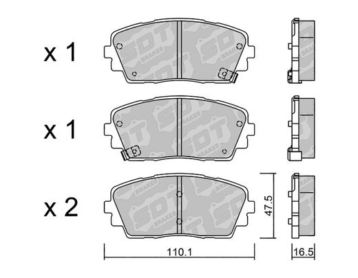 Pastillas de freno SDT FDHP 1050 2138000