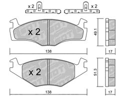 Pastillas de freno SDT FDHP 1050 2138901