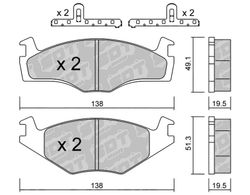 Pastillas de freno SDT FDHP 1050 2138902