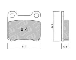 Pastillas de freno SDT FDHP 1050 2141100