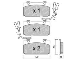 Pastillas de freno SDT FDHP 1050 2141201