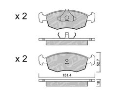 Pastillas de freno SDT FDHP 1050 2141702