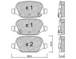 Pastillas de freno SDT FDHP 1050 2141905