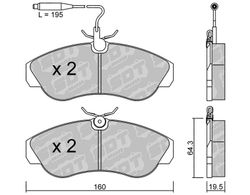 Pastillas de freno SDT FDHP 1050 2143100