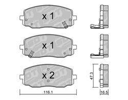 Pastillas de freno SDT FDHP 1050 2143201