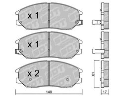 Pastillas de freno SDT FDHP 1050 2143601