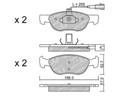 Pastillas de freno SDT FDHP 1050 2144001
