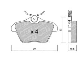 Pastillas de freno SDT FDHP 1050 2144500