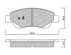 Pastillas de freno SDT FDHP 1050 2144900