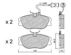 Pastillas de freno SDT FDHP 1050 2145102